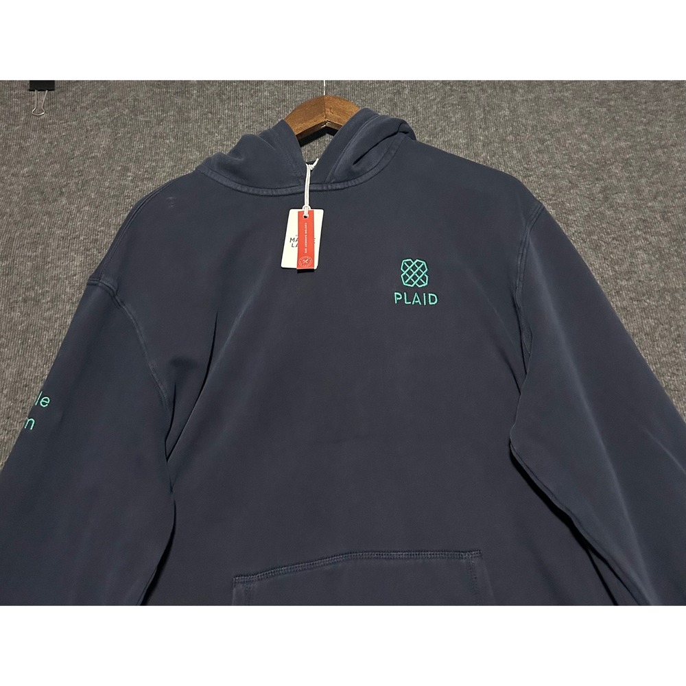 Marine layer cloud 9 fleece hoodie medium mood indigo pullover new logo